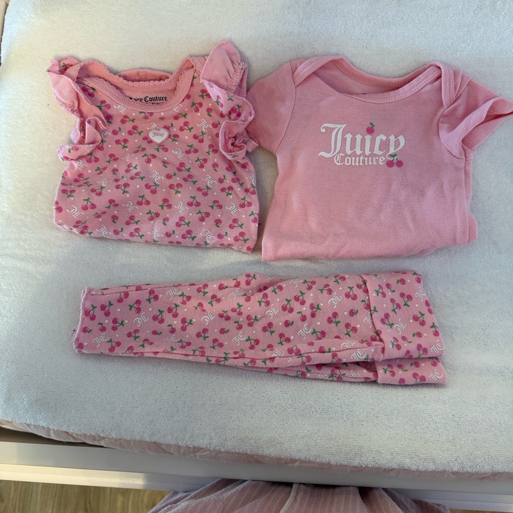 Juicy Couture Cherry Print Outfit Set